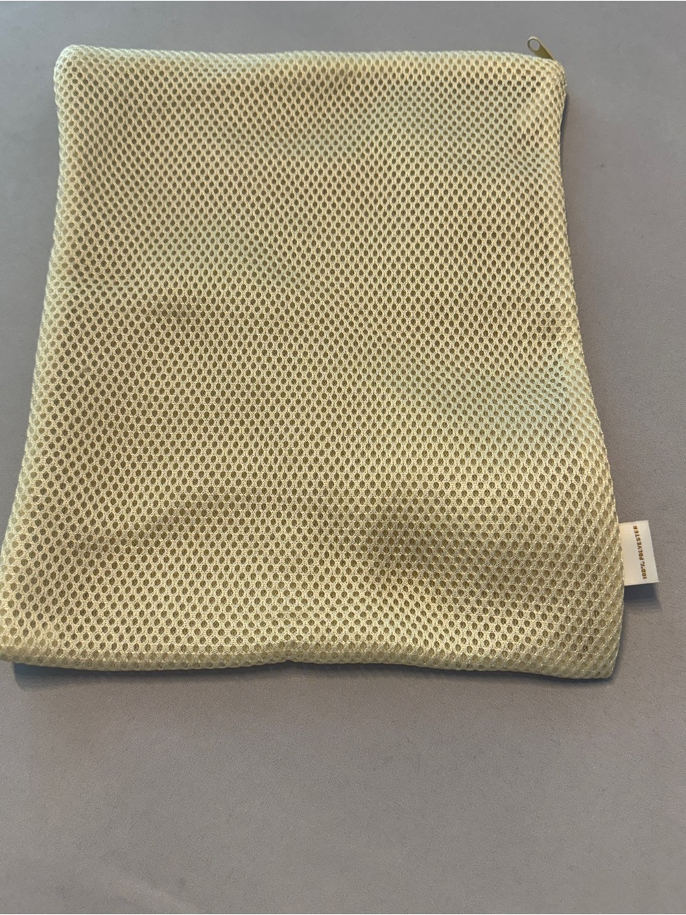 Honeylove Mesh Laundry Bag Beige Large Zippered Delicates Wash Bag